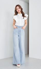 パッチスラブワイドデニムパンツ – Darich (ダーリッチ)