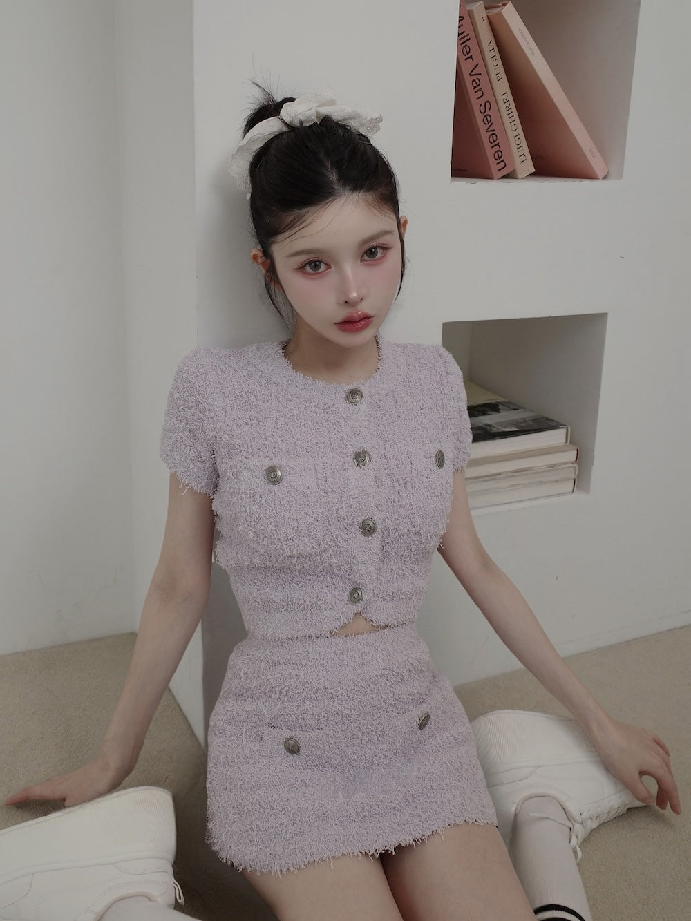 カラーツイードニットセットアップ – Darich (ダーリッチ)