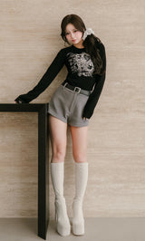 DRビジューフラワーリブニットトップス – Darich (ダーリッチ)