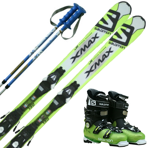 スキー3点セット ジュニア用 SALOMON サロモンのレンタル | スキー3点