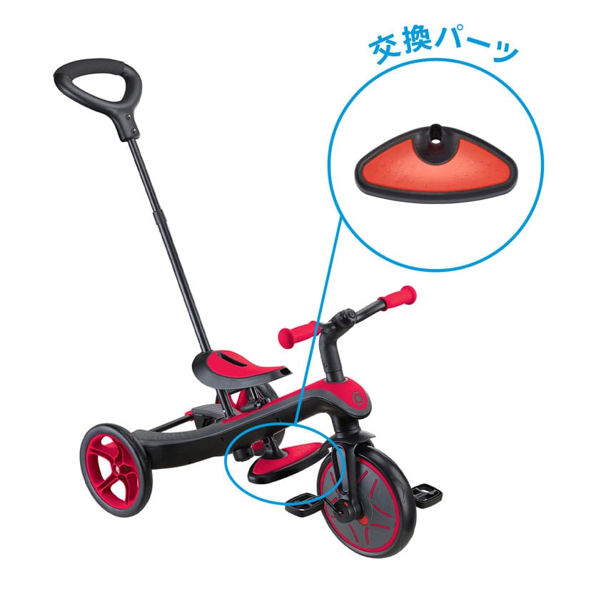 エクスプローラートライク3in1三輪車 & 4in1ベビーカー】フットレスト