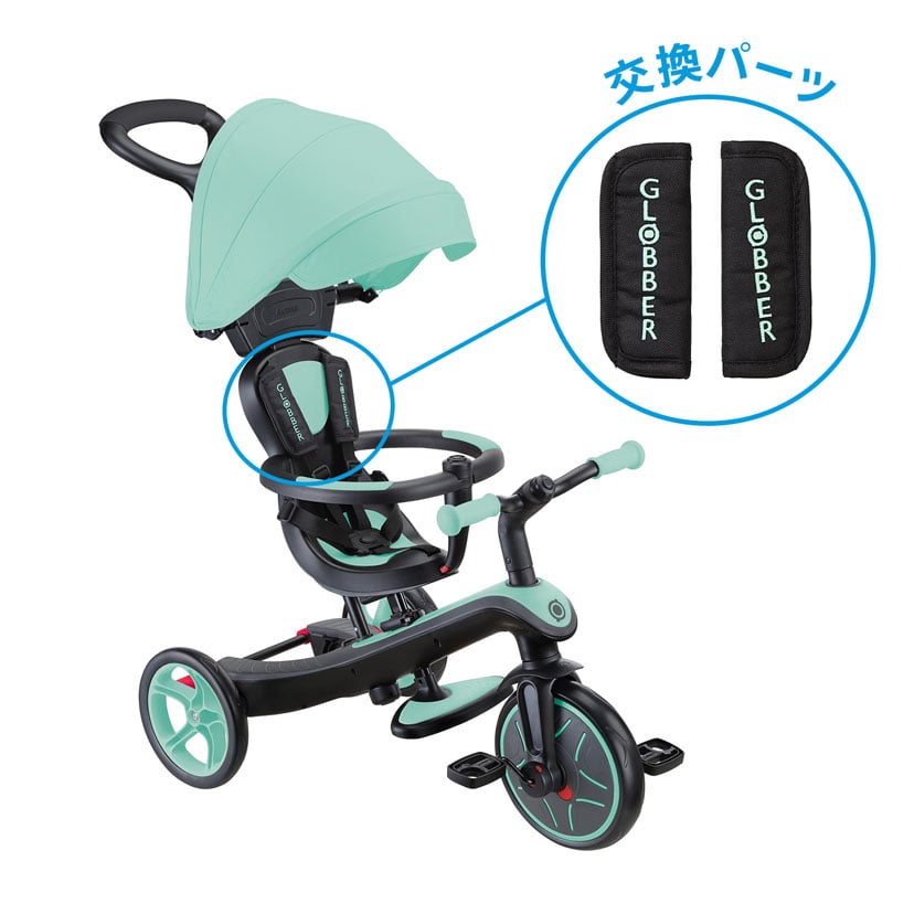 エクスプローラートライク4in1ベビーカー】肩パッド/2個1セット