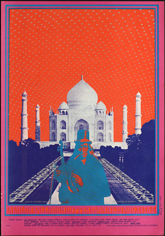 FD #74-1 1967 Charles Lloyd Family Dog Poster Robert Fried