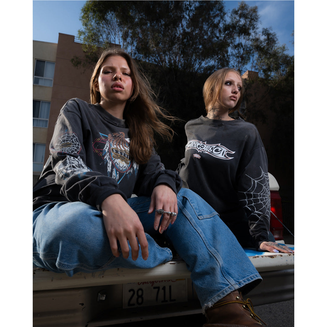 SAINT Mxxxxxx × TEFLON DISCO L/S TEE INSANITY SM-HR8-0000-C41 (SM