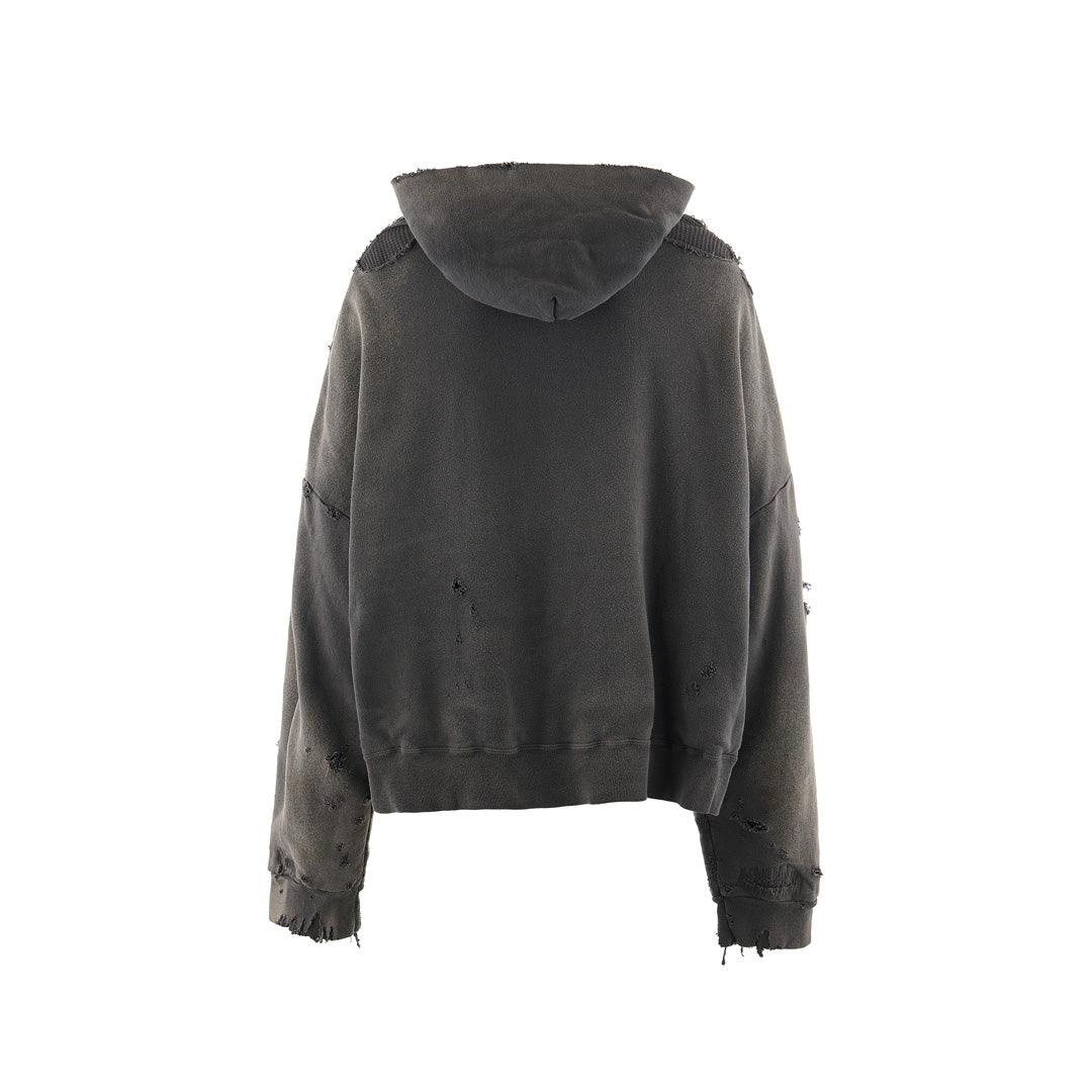 Saint Mxxxxxx (セントマイケル) HOODIE DBL-FC ZIP CHARCOAL SM-YS1