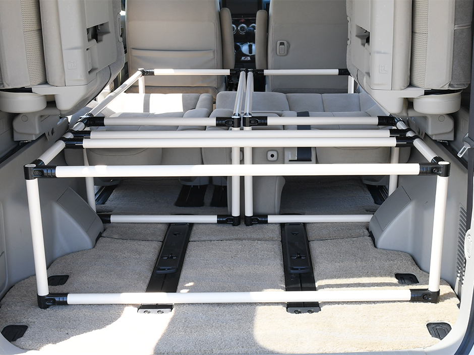 車中泊ベッド（デリカD5）｜Diy-Life - イレクターで、できるワクワクを。