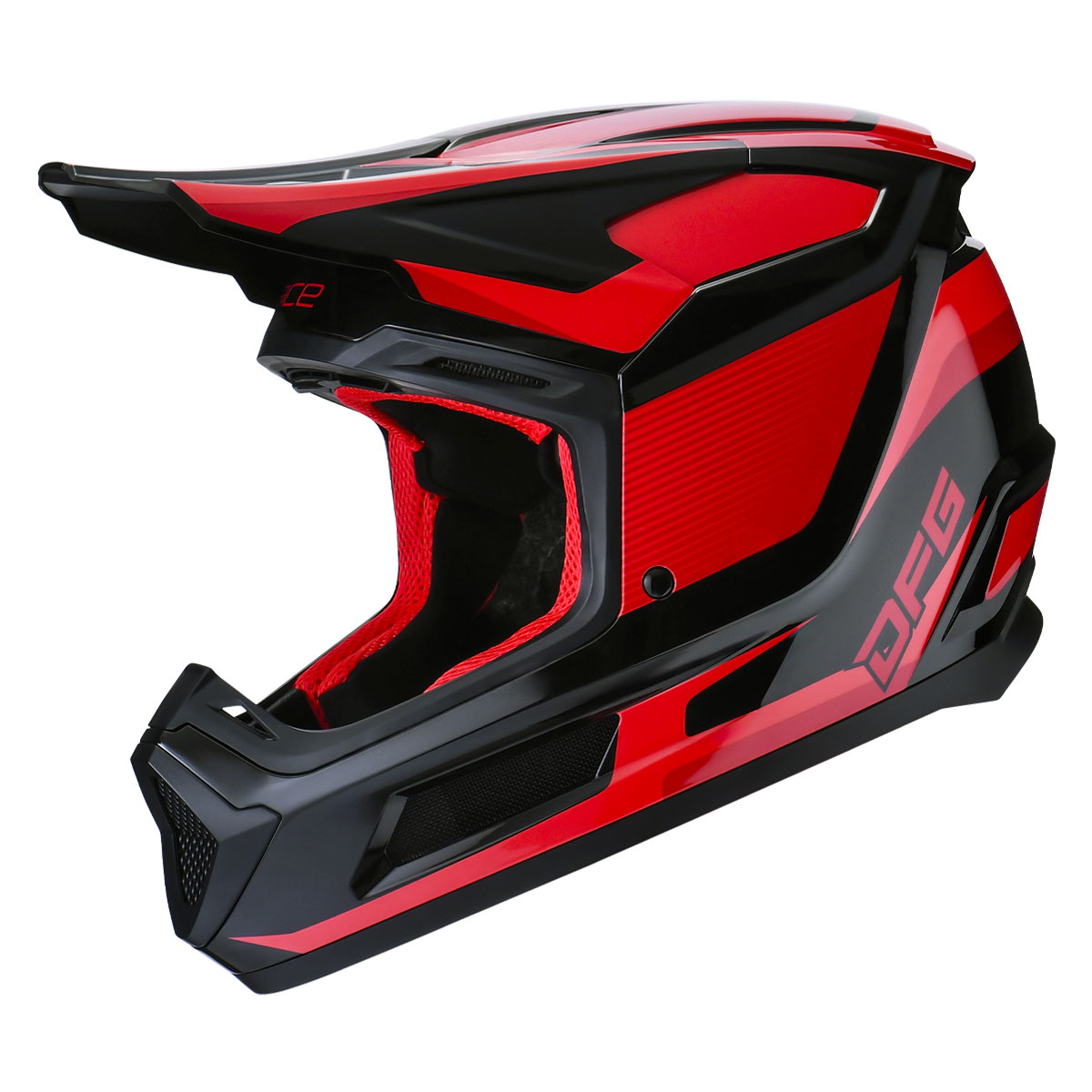 エースヘルメット ブラック/レッド｜ダートフリーク / DIRTFREAK