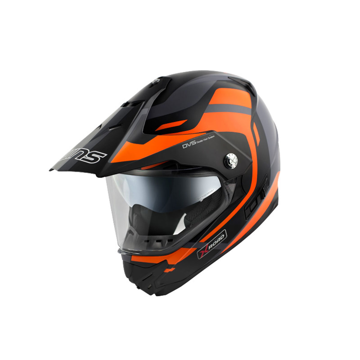 WINS X-ROAD FREE RIDE ヘルメット マットブラック/オレンジ