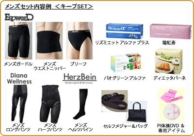男性の理想のプロポーションづくりをサポートする 「メンズセット