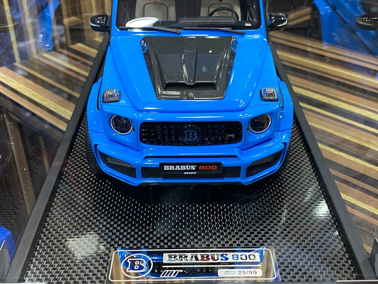 1/18 Resin Mercedes-Benz Brabus 800 Blue Model Car by Motorhelix