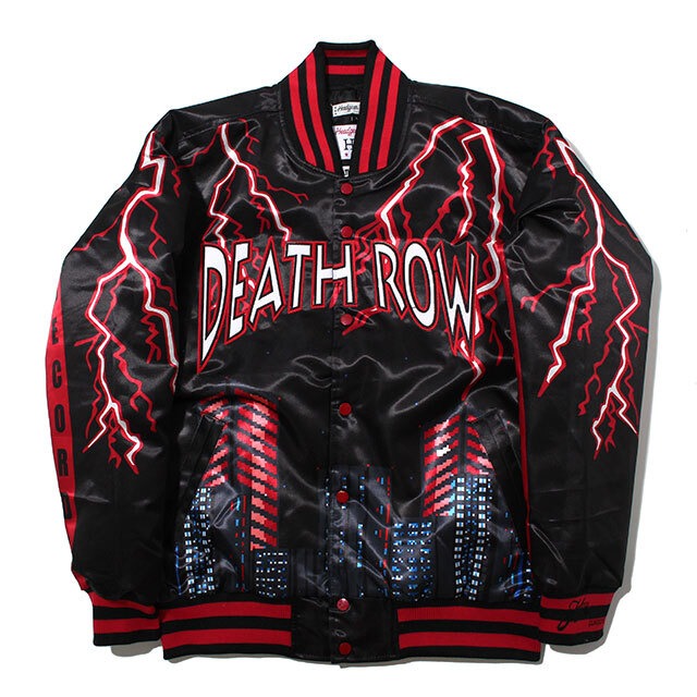 HEADGEAR CLASSICS WELCOME TO DEATH ROW BIKER SATIN JACKET HGC