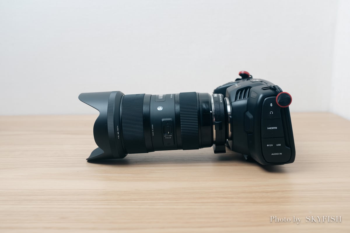 SIGMA 18-35mm F1.8 DC HSM Art】BMPCC4Kの動画撮影用に用意したズーム