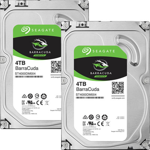 Seagate Barracuda 4TB HDD 2台セット