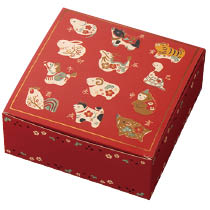 ニッセクリスマスギフトボックス-S(W160×D160×H65): ギフトボックス
