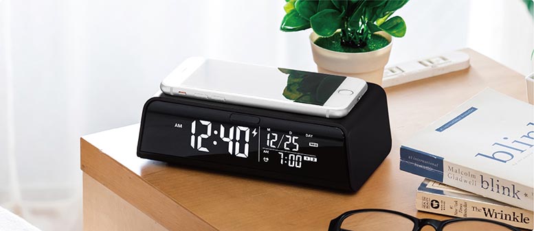 ワイヤレスチャージングクロックADESSO