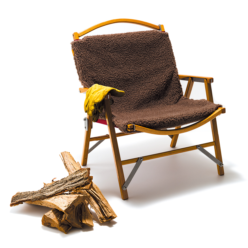 いつものチェアにカバーをプラスワンするだけ～で、冬場でもぬくぬく