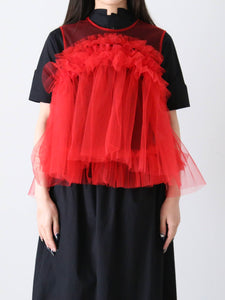 noir kei ninomiya ナイロンチュールトップス [3O-B003-051] – CREER
