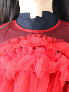 noir kei ninomiya ナイロンチュールトップス [3O-B003-051] – CREER