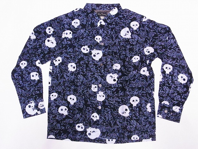 Dry Bones[ドライボーンズ] アロハシャツ 長袖アロハ オープンカラー