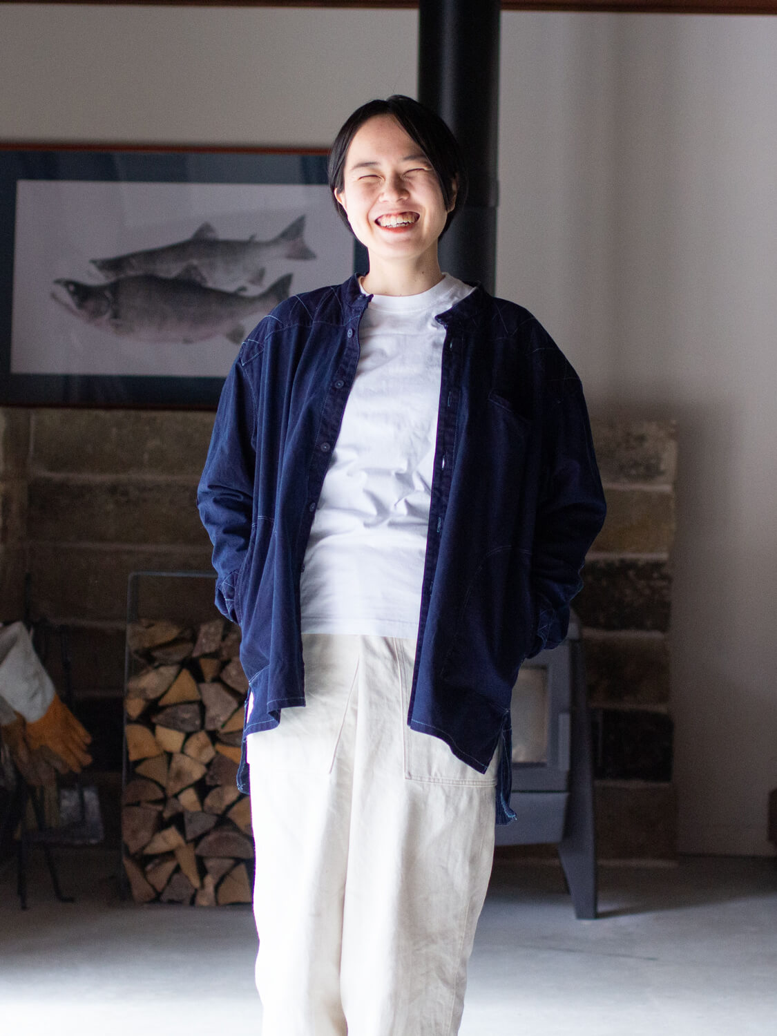 インディゴ山シャツ(indigo YAMASHIRT)