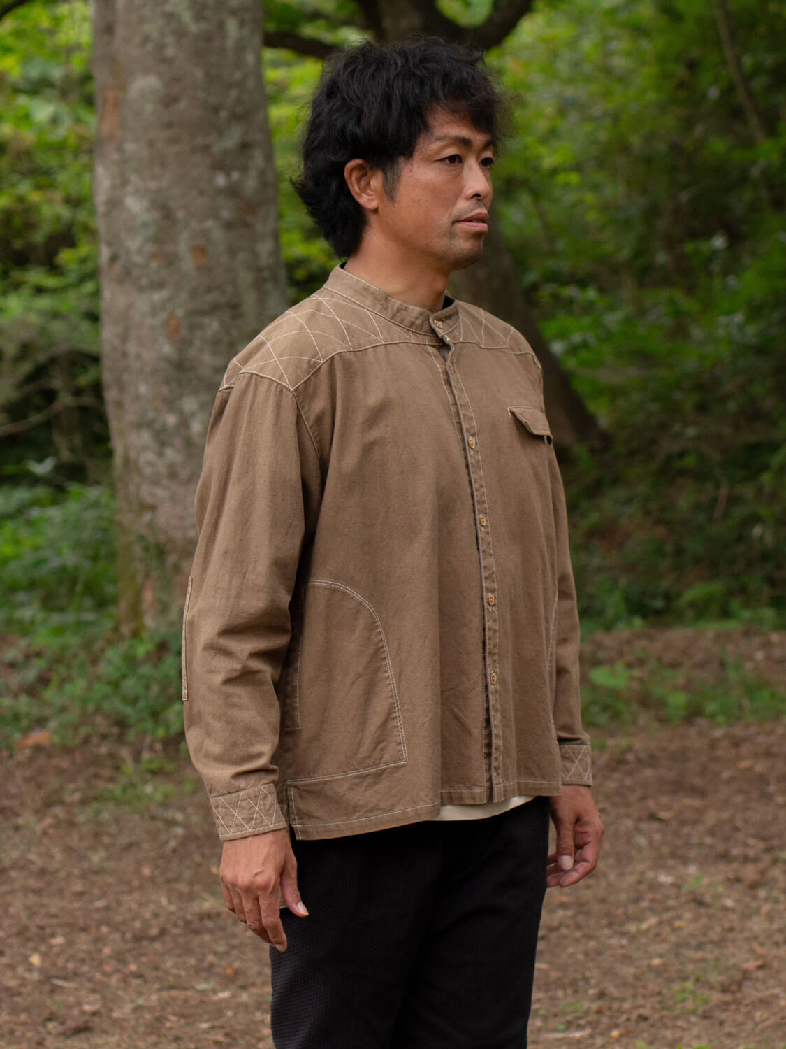 漆染の山シャツ(YAMASHIRT)