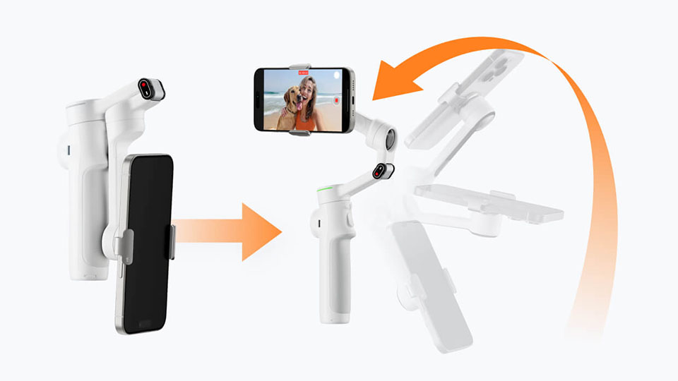 insta360 CINSABQB-FLOW208 Flow 2 Pro AI追跡搭載 3軸スマホ用