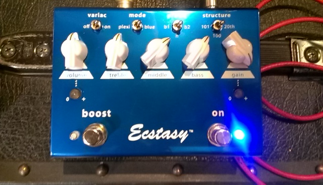 Bogner Ecstasy Blue」ライトゲインオーバードライブエフェクターを