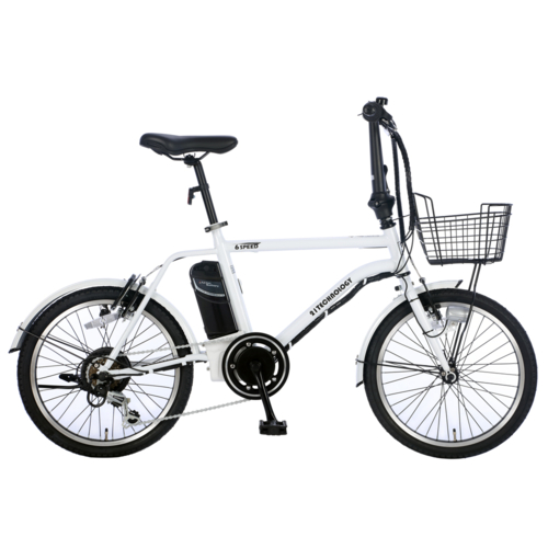 DASK206 ホワイト 電動アシスト自転車 ミニベロ 小径車 20インチ