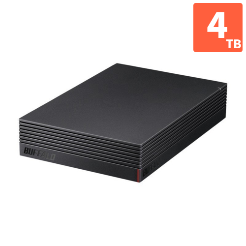 BUFFALO HD-ED4U3-BE 4TB 外付けハードディスク HD-EDS4U3-BE パソコン&テレビ録画用 外付けHDD 4TB > 外付けHDD - EC