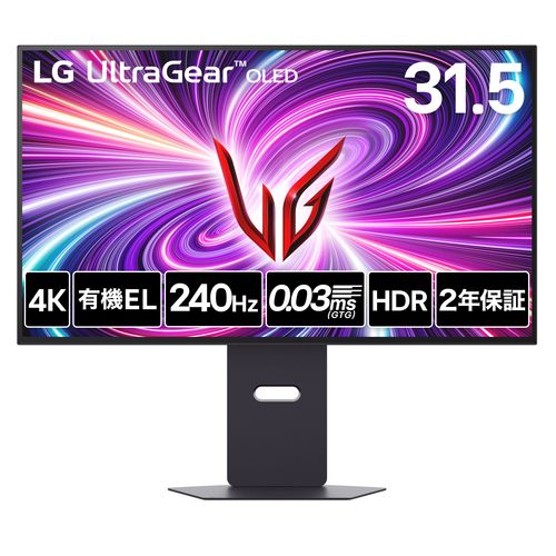32GS95UV-B LG UltraGear OLED 31.5型 4Kゲーミング有機ELモニター