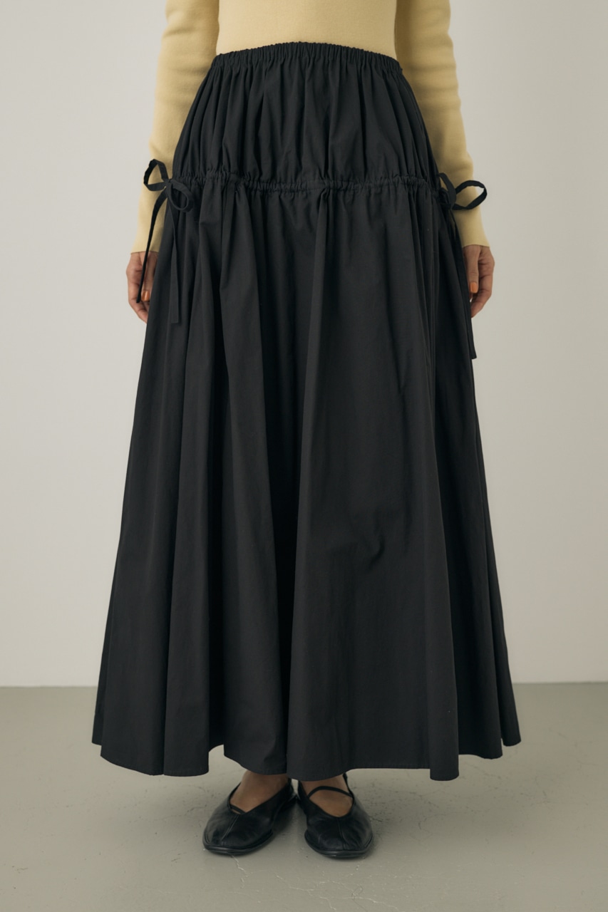 M_ | ボリュームスカート オーガニックコットン使用 (スカート(ロング