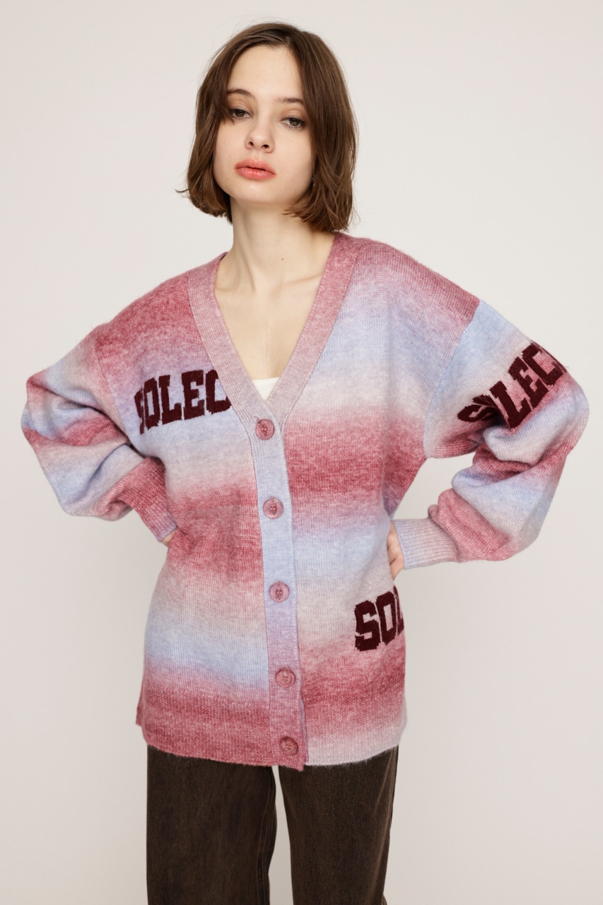 SLY | GRADATION LOGO V／N カーディガン (カーディガン ) |SHEL'TTER