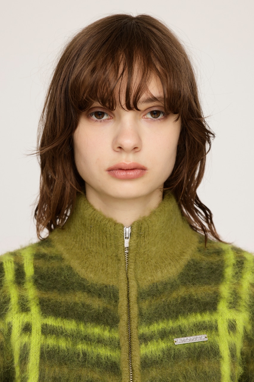 SLY | CHECK JQ STAND ZIP ブルゾン (カーディガン ) |SHEL'TTER WEBSTORE