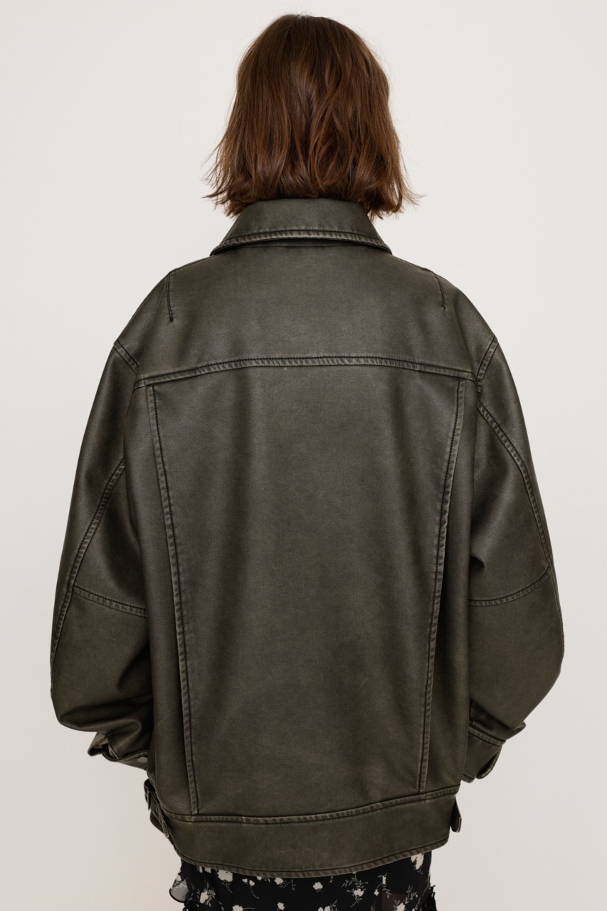SLY | VINTAGE BOXY F／LEATHER ジャケット (ジャケット ) |SHEL'TTER