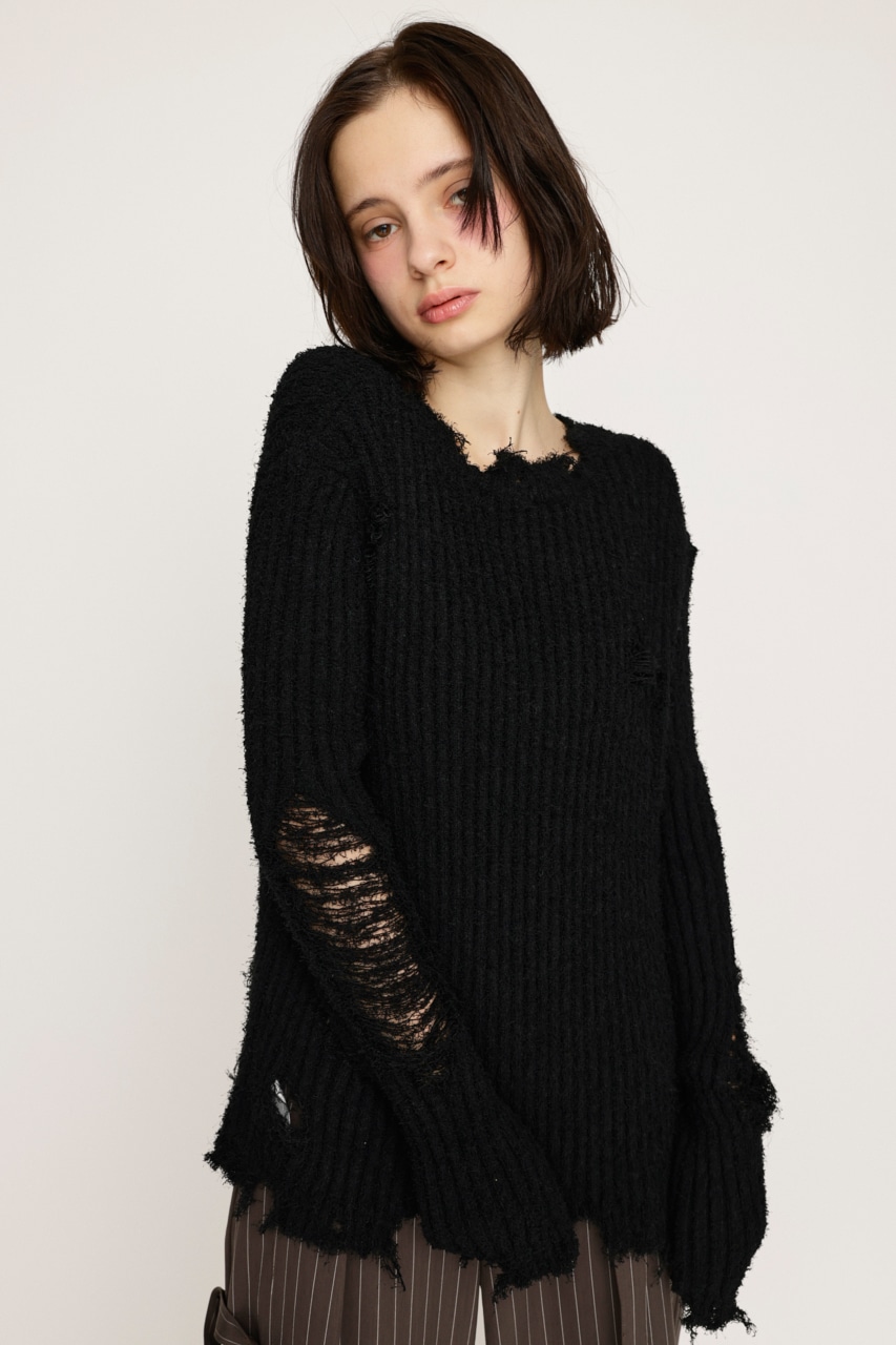 SLY | HEART HOLE 2WAY CRUSH トップス (ニット ) |SHEL'TTER WEBSTORE