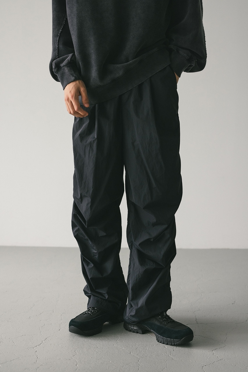 STYLEMIXER | サイドギャザーナイロンパンツ (パンツ ) |SHEL'TTER