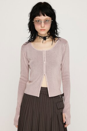 SLY | FRONT HOOK RIB トップス (ニット ) |SHEL'TTER WEBSTORE