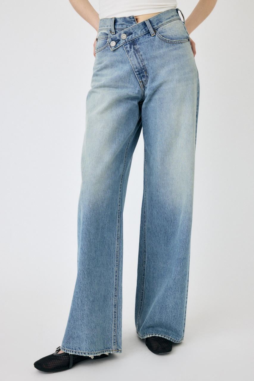 moussyCROSS WAIST WIDE STRAIGHT サイズ2