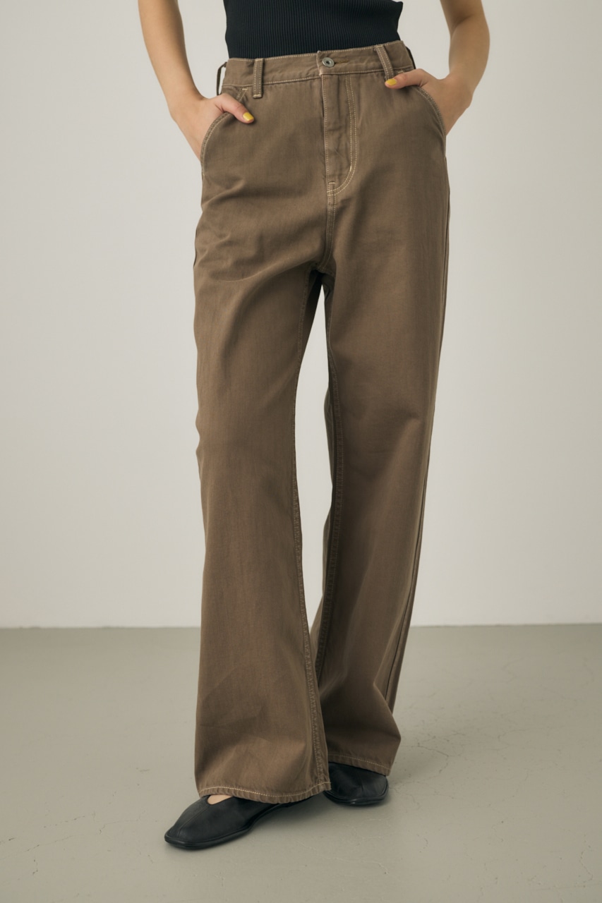 M_ | ルーズストレートデニムパンツ オーガニックコットン使用 (ワイド