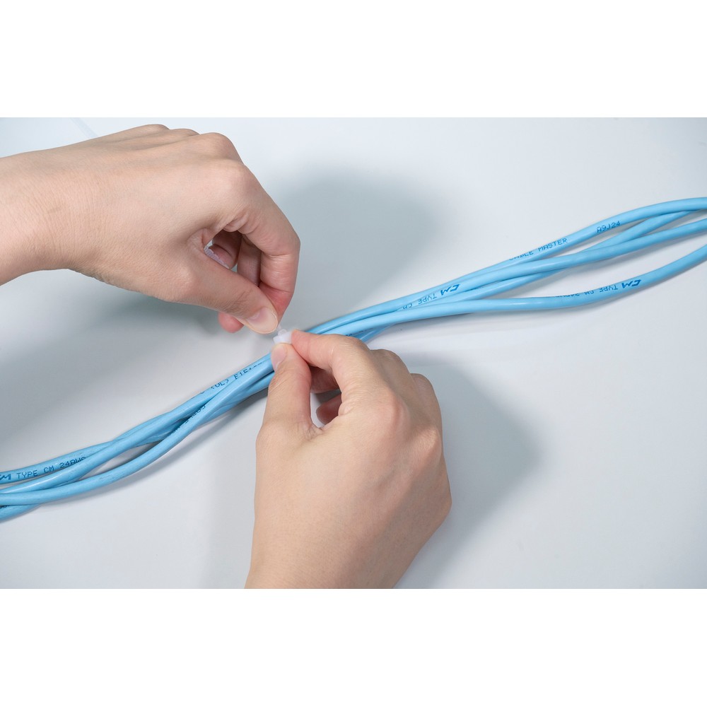 エルパ(ELPA) 手で切れる結束バンド 10 2mm ホワイト 20本入り KBK