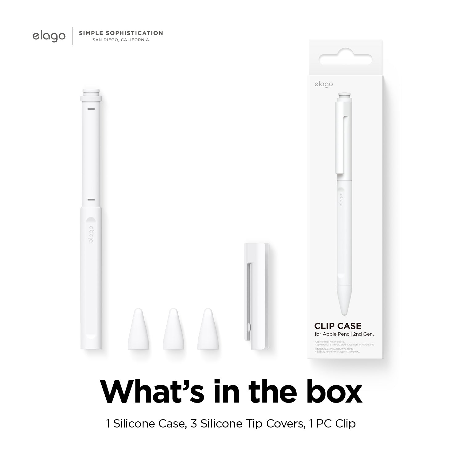 Pencil Clip Case for Apple Pencil Pro & 2nd Generation [2 Colors]