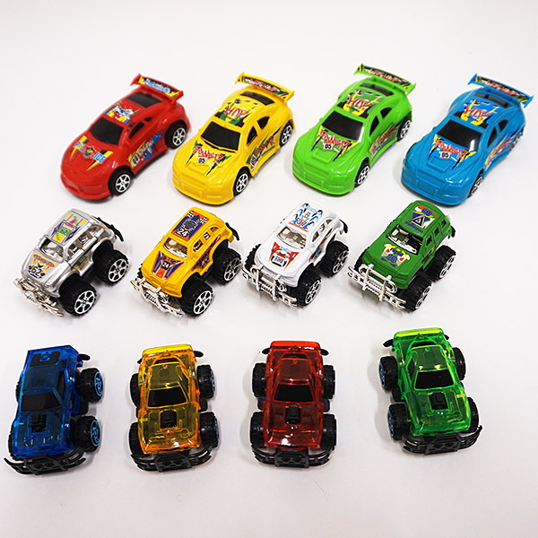 楽しい乗り物おもちゃ（レースカー・ワイルドカー・クリアミニカー