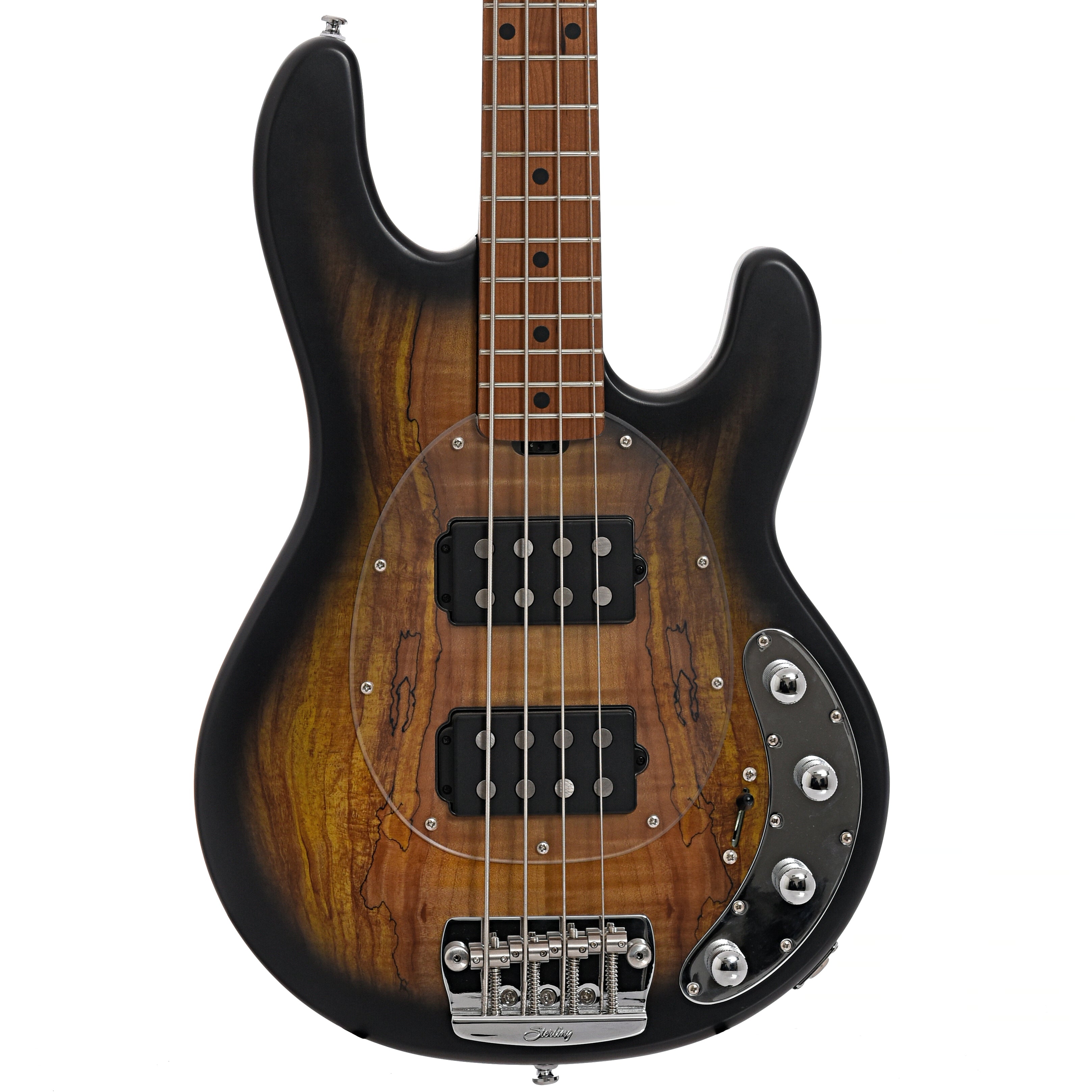 Sterling by Music Man StingRay 34HH Spalted Maple Bass – Elderly