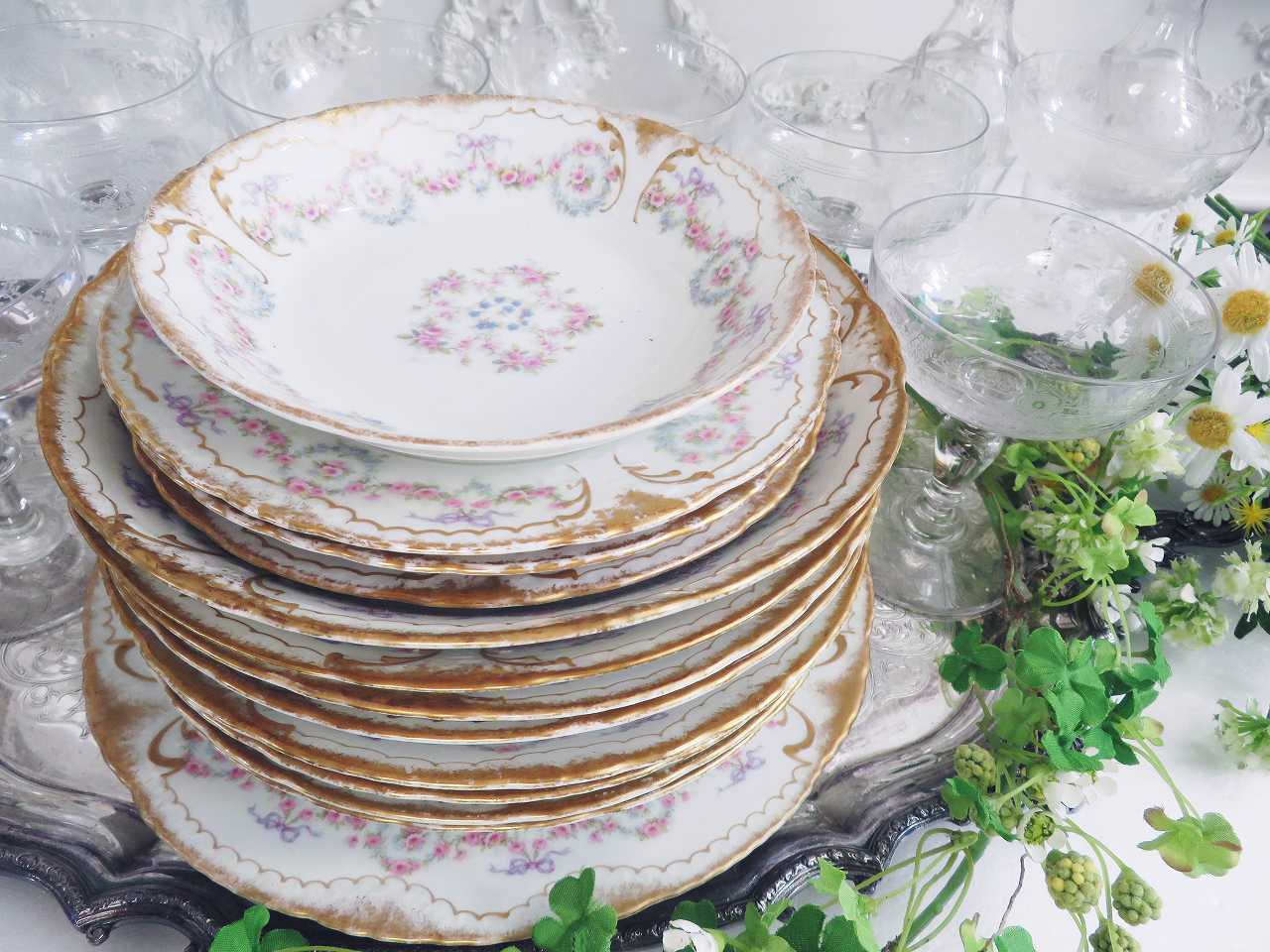 リモージュ アヴィランド 330 スープディッシュ（在庫8/残り7） - 薔薇