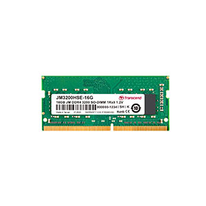 ノートパソコン用メモリ 32GB Transcend DDR4-3200 SO-DIMM JM3200HSE
