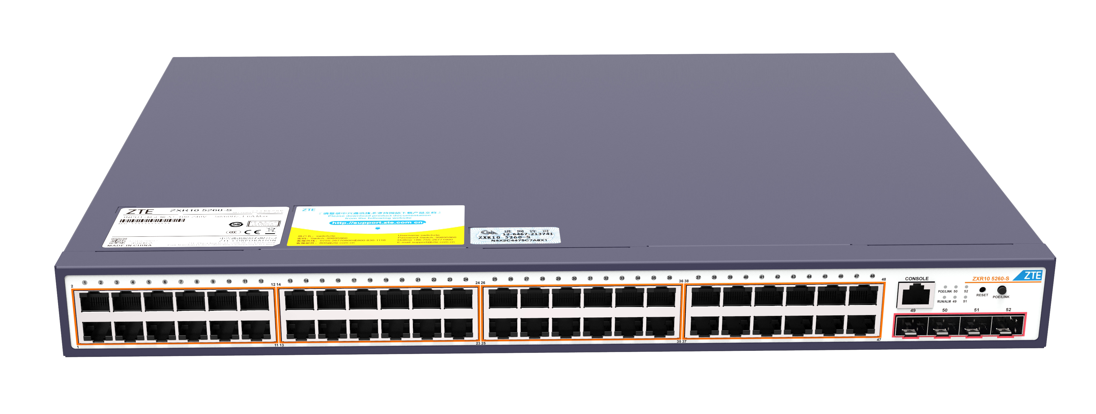 ZTE ZXR10 5260 Series All Gigabit Ethernet Switch - ETD Finland Oy