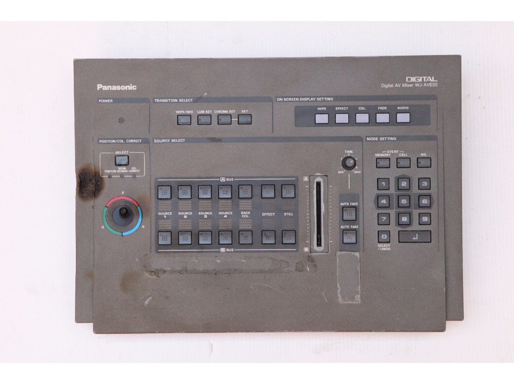 Digital AV Mixer, Panasonic Model: WJ-AVE55/G, Crossfade Knob