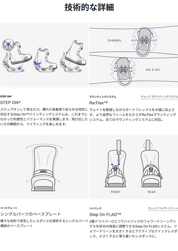 25-26 バートン ビンディング Step On ステップオン Genesis Re:Flex