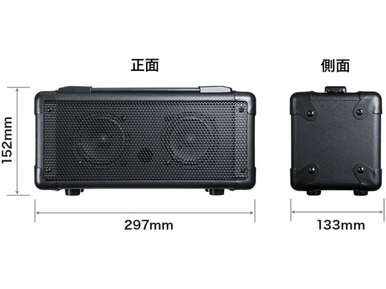 サンワサプライ ワイヤレスマイク付き拡声器スピーカー MM-SPAMP4 通販