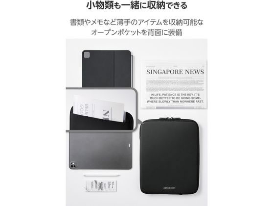 エレコム タブレットケース ～13インチ ZEROSHOCK 黒 TB-13ZSBIBLBK